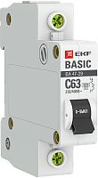 Выключатель автоматический EKF Basic ВА47-29 1п 63А C 4.5кА картинка